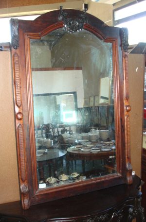 ESPEJO DE SALA COLONIAL INGLES  ANTIGUO CIRCA DEL 1900 NOGAL ITALIANO . COD:58501