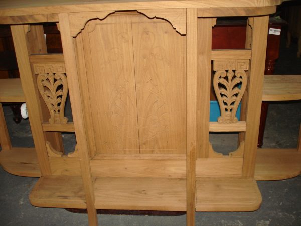 MUEBLE DE ARRIME ANTIGUO EN NOGAL ITALIANO LAVADO CON ESPEJO . COD: 46402 - Image 3