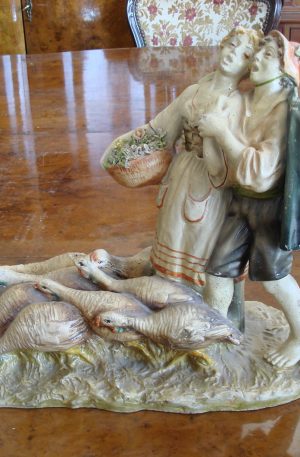 FIGURA MUY ANTIGUA EN TERRACOTA ITALIANA. COD: 20211