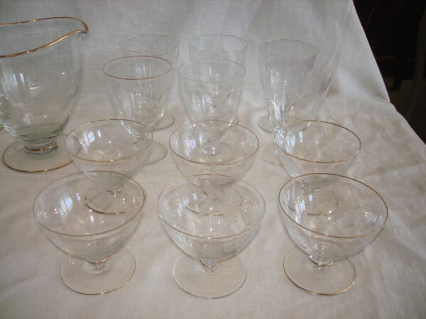 JUEGO DE COPAS CRISTAL CON JARRA PARA AGUA O VINO . COD: 55108 - Image 6
