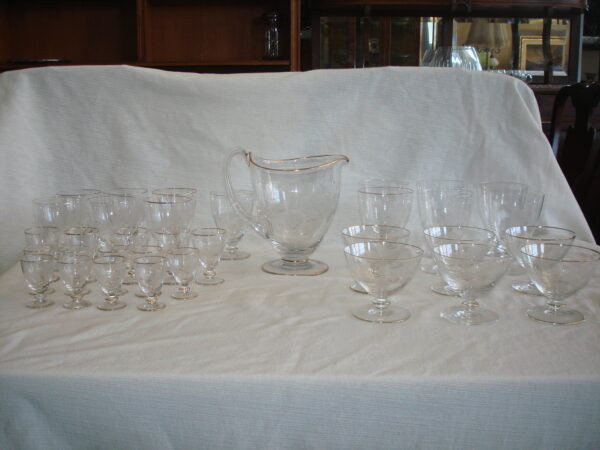 JUEGO DE COPAS CRISTAL CON JARRA PARA AGUA O VINO . COD: 55108 - Image 7