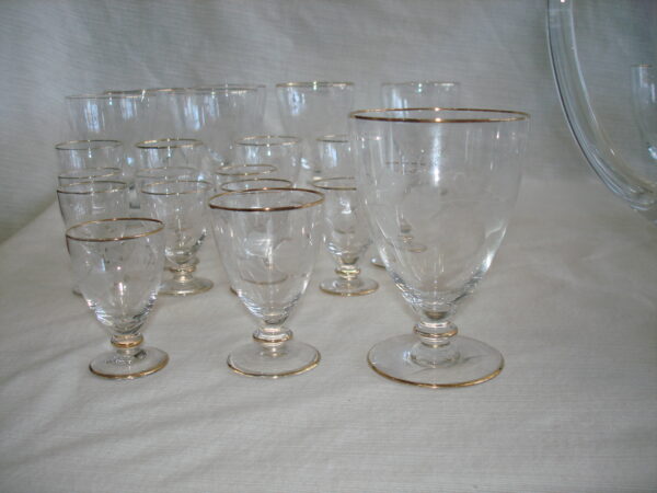 JUEGO DE COPAS CRISTAL CON JARRA PARA AGUA O VINO . COD: 55108 - Image 8