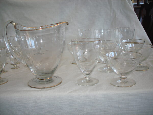 JUEGO DE COPAS CRISTAL CON JARRA PARA AGUA O VINO . COD: 55108 - Image 9