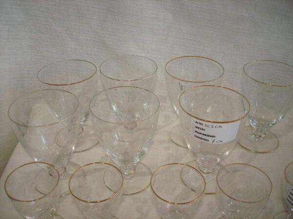 JUEGO DE COPAS CRISTAL CON JARRA PARA AGUA O VINO . COD: 55108 - Image 15