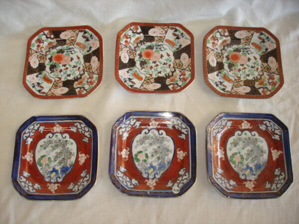 6 PLATOS PORCELANA ORIENTAL COLECCION. COD: 68303