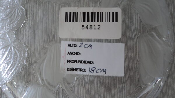 PLATO EN VIDRIO LABRADO COD: 54812 - Image 6