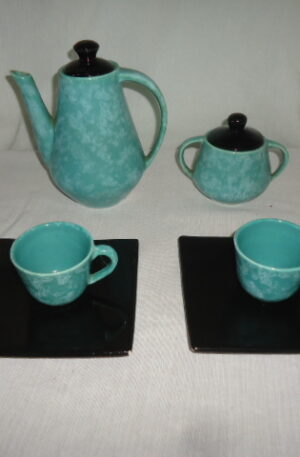 JUEGO TU Y YO PARA CAFE CERAMICA ESMALTADA. COD: 71102
