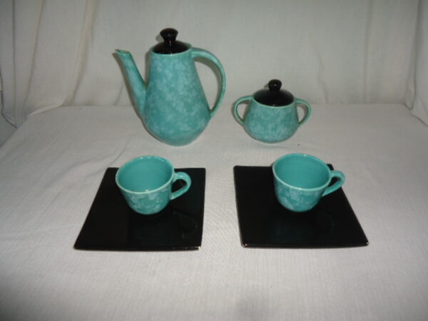 JUEGO TU Y YO PARA CAFE CERAMICA ESMALTADA. COD: 71102