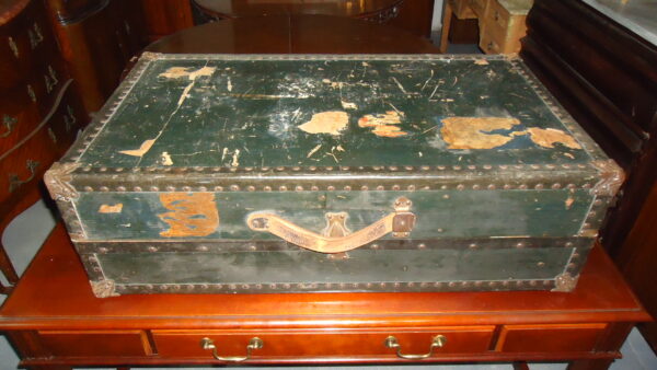 VALIJA BAUL ANTIGUA IDEAL DECORACION O INTERVENIR. COD: 75006