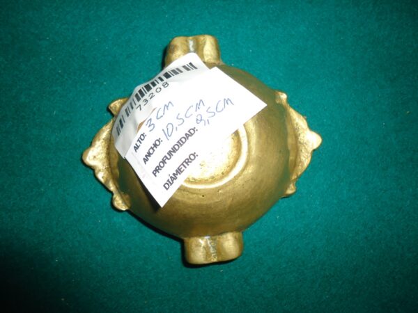 LOTE DE 2 CENICEROS Y PLATO LABRADO EN BRONCE COD: 73208/73210 - Image 12