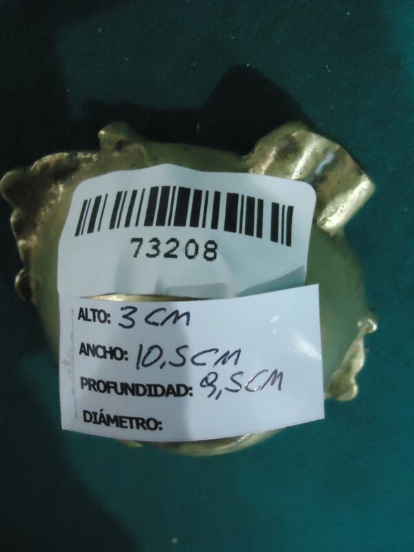 LOTE DE 2 CENICEROS Y PLATO LABRADO EN BRONCE COD: 73208/73210 - Image 13