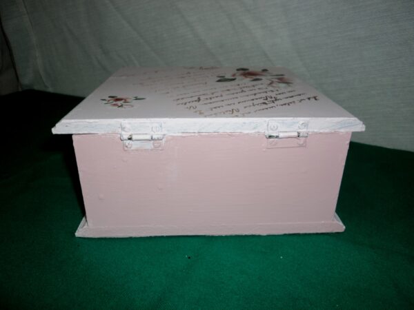 CAJA DE TE MADERA PATINADA VINTAGE ROMANTIC. COD 73203C - Image 7