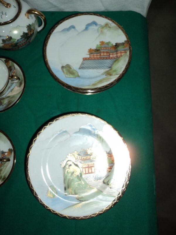 JUEGO DE TÉ PORCELANA ORIENTAL 32 PIEZAS. COD: 79601 - Image 4