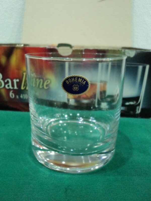 SET DE 6 VASOS CRISTAL DE BOHEMIA SELLADOS A ESTRENAR IDEAL WHISKY. COD: 82108 - Image 3