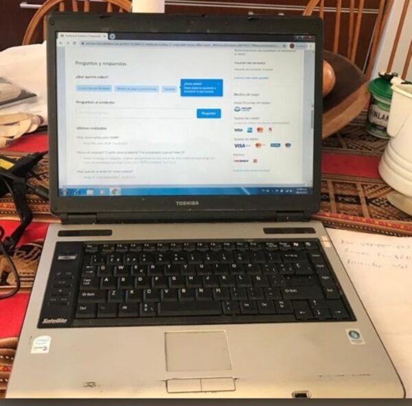NOTEBOOK TOSHIBA SATELLITE A 100 FUNCIONANDO.