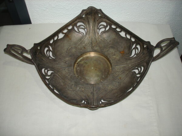 CENTRO DE MESA METAL ESTILO ART NOVEAU JARDINERA FRUTERA. COD: 48804 - Image 3