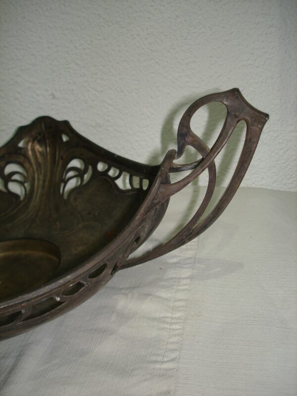 CENTRO DE MESA METAL ESTILO ART NOVEAU JARDINERA FRUTERA. COD: 48804 - Image 4