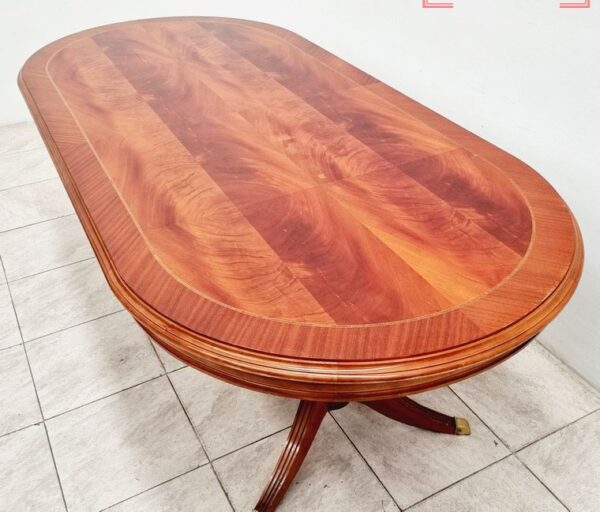 JUEGO DE COMEDOR INGLES SHERATON PLUMA DE CAOBA 9 PIEZAS. COD: 87001 - Image 8