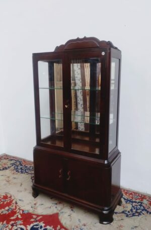 VITRINA ART DECO CRISTALERO DOS PUERTAS IMPECABLE. COD: 85811