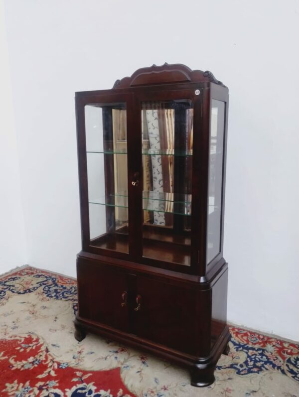 VITRINA ART DECO CRISTALERO DOS PUERTAS IMPECABLE. COD: 85811