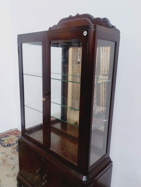 VITRINA ART DECO CRISTALERO DOS PUERTAS IMPECABLE. COD: 85811 - Image 7