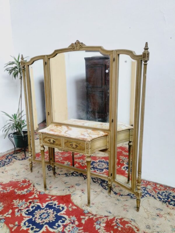 VESTIDOR TOILETTE ESTILO FRANCES LUIS XVI CON MARMOL. COD: 86804 - Image 2