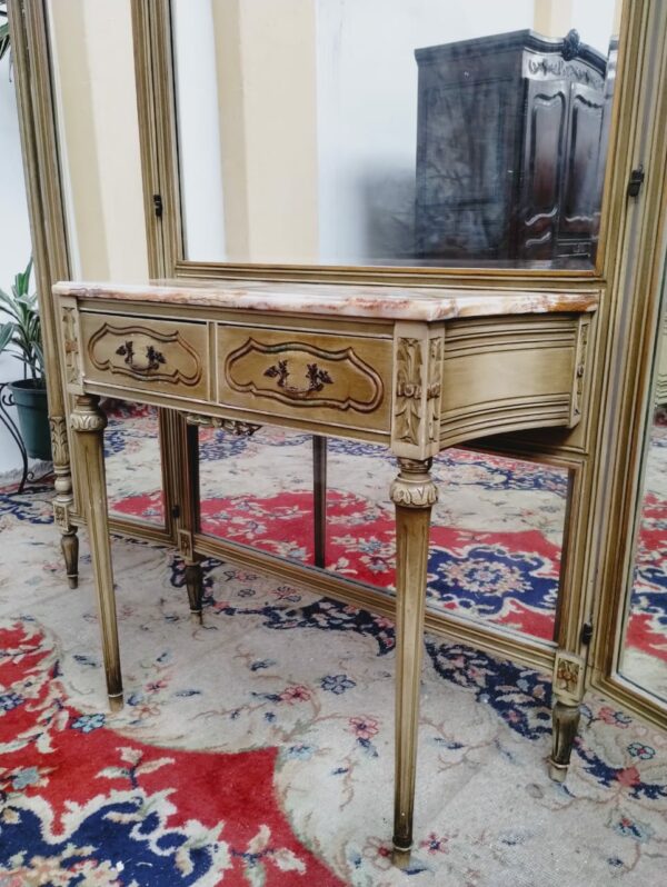 VESTIDOR TOILETTE ESTILO FRANCES LUIS XVI CON MARMOL. COD: 86804 - Image 4