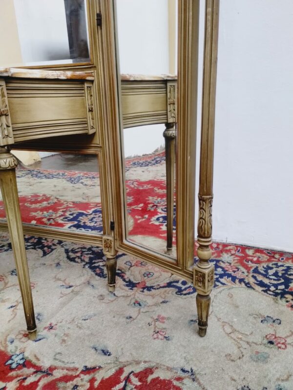 VESTIDOR TOILETTE ESTILO FRANCES LUIS XVI CON MARMOL. COD: 86804 - Image 5