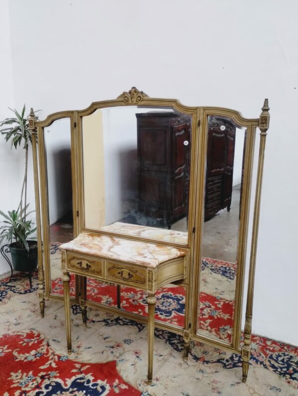 VESTIDOR TOILETTE ESTILO FRANCES LUIS XVI CON MARMOL. COD: 86804 - Image 8