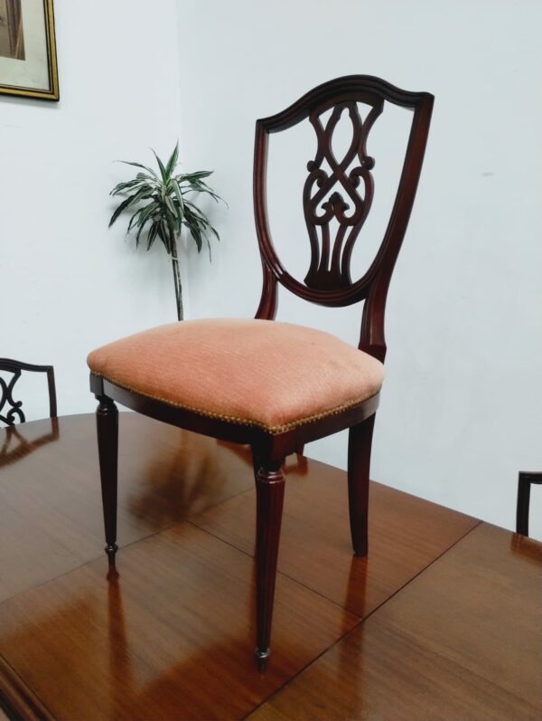 JUEGO DE COMEDOR ESTILO INGLES SHERATON CON SILLONES DE CABECERA. COD: 87220 - Image 13
