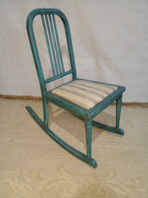 MECEDORA NIÑO EN METAL PATINADA SILLON HAMACA MECEDOR. COD: 87229