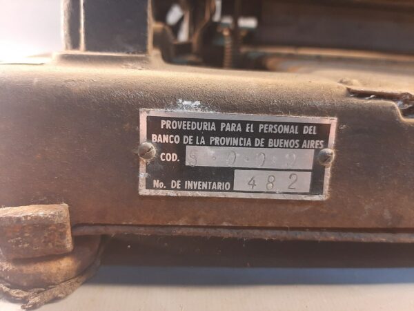MAQUINA DE IMPRENTA GESTETNER LONDON PAT 1894. COD: 87701 - Image 7
