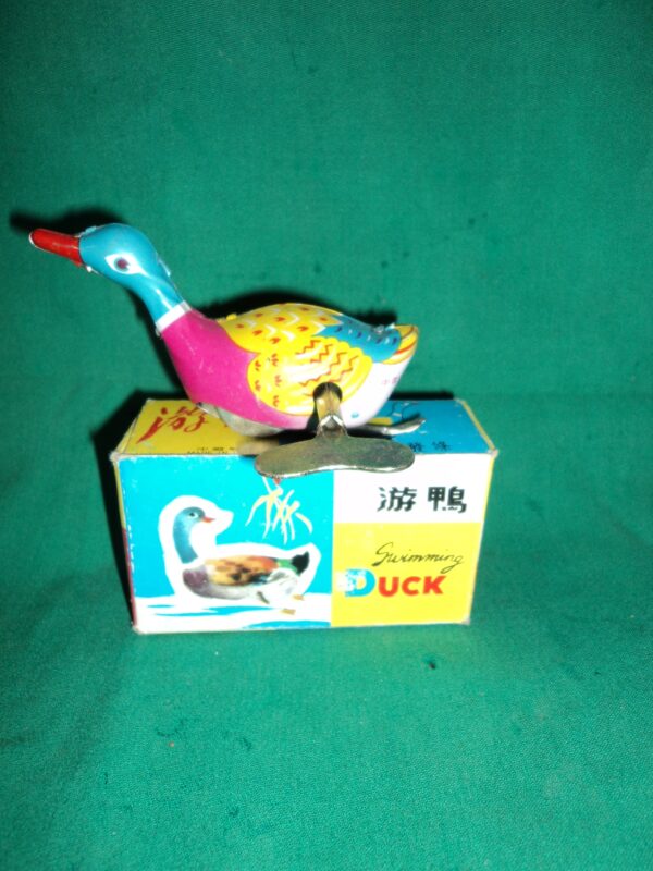 JUGUETE ANTIGUO SWIMMING DUCK AÑOS 70 COLECCIÓN. COD: 41848