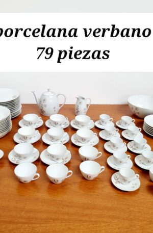 JUEGO DE VAJILLA PORCELANA VERBANO 79 PIEZAS. COD: 87501