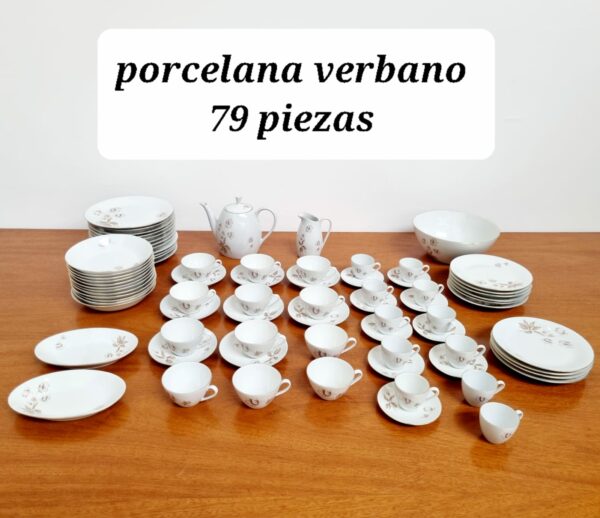 JUEGO DE VAJILLA PORCELANA VERBANO 79 PIEZAS. COD: 87501