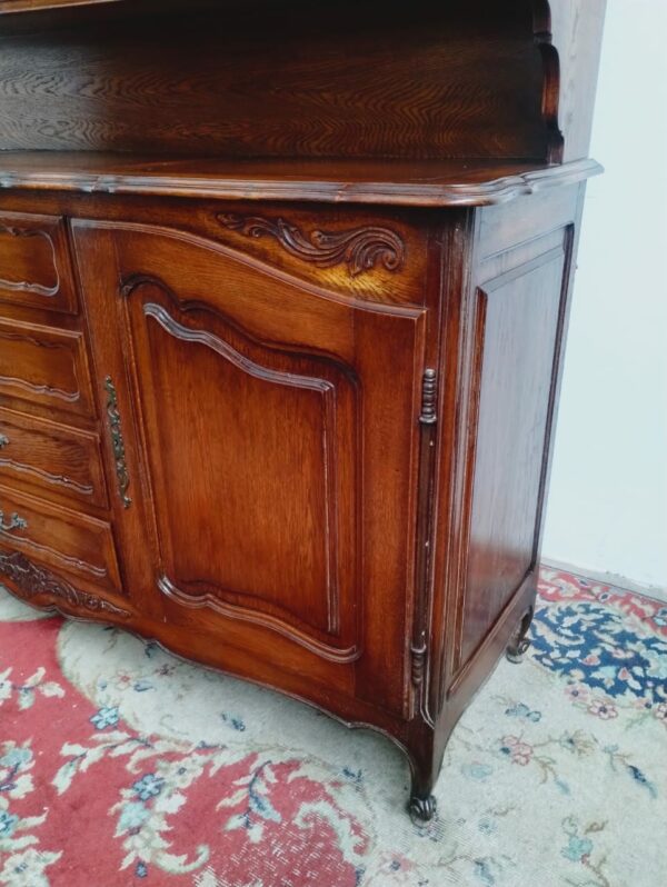 MUEBLE APARADOR CON ALZADA ESTILO FRANCES PROVENZAL EN ROBLE. COD: 88201 - Image 4