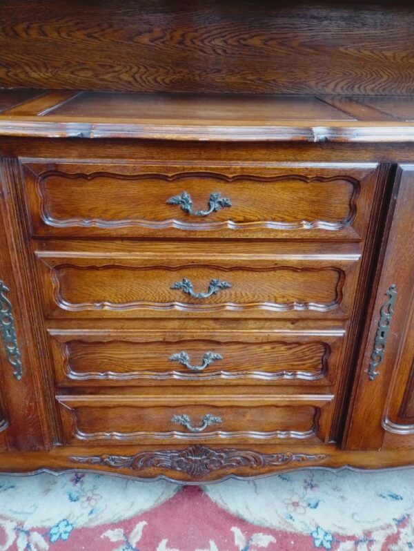 MUEBLE APARADOR CON ALZADA ESTILO FRANCES PROVENZAL EN ROBLE. COD: 88201 - Image 6
