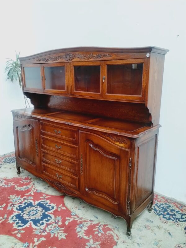 MUEBLE APARADOR CON ALZADA ESTILO FRANCES PROVENZAL EN ROBLE. COD: 88201 - Image 8