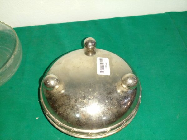 CENTRO DE MESA ANTIGUO METAL PLATEADO JARDINERA. COD: 44301 - Image 8