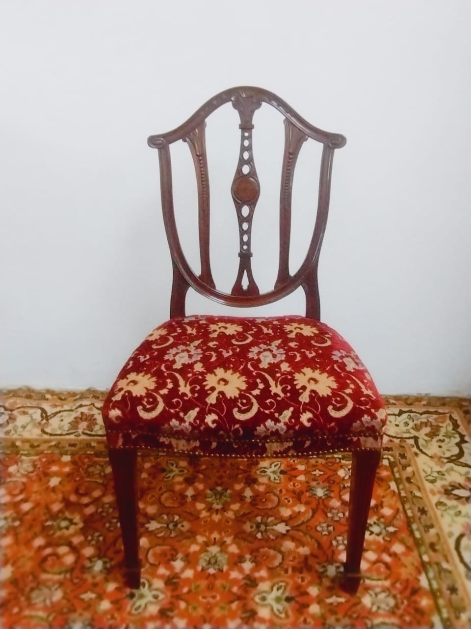 JUEGO DE 6 SILLAS ESTILO INGLES EN CAOBA SILLA INGLESA . COD: 88812 - Image 4