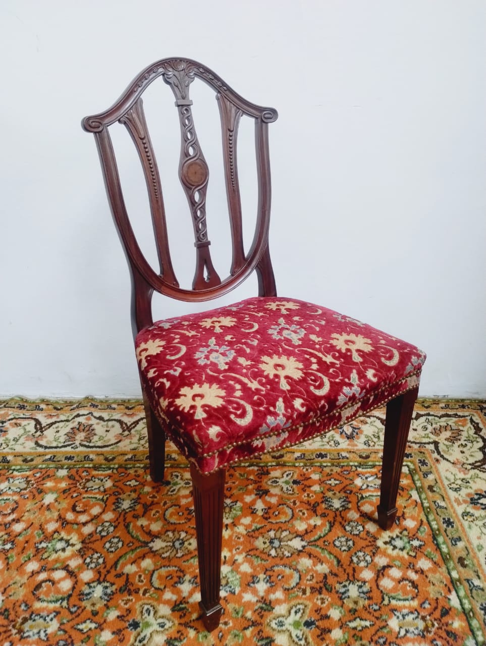 JUEGO DE 6 SILLAS ESTILO INGLES EN CAOBA SILLA INGLESA . COD: 88812 - Image 5