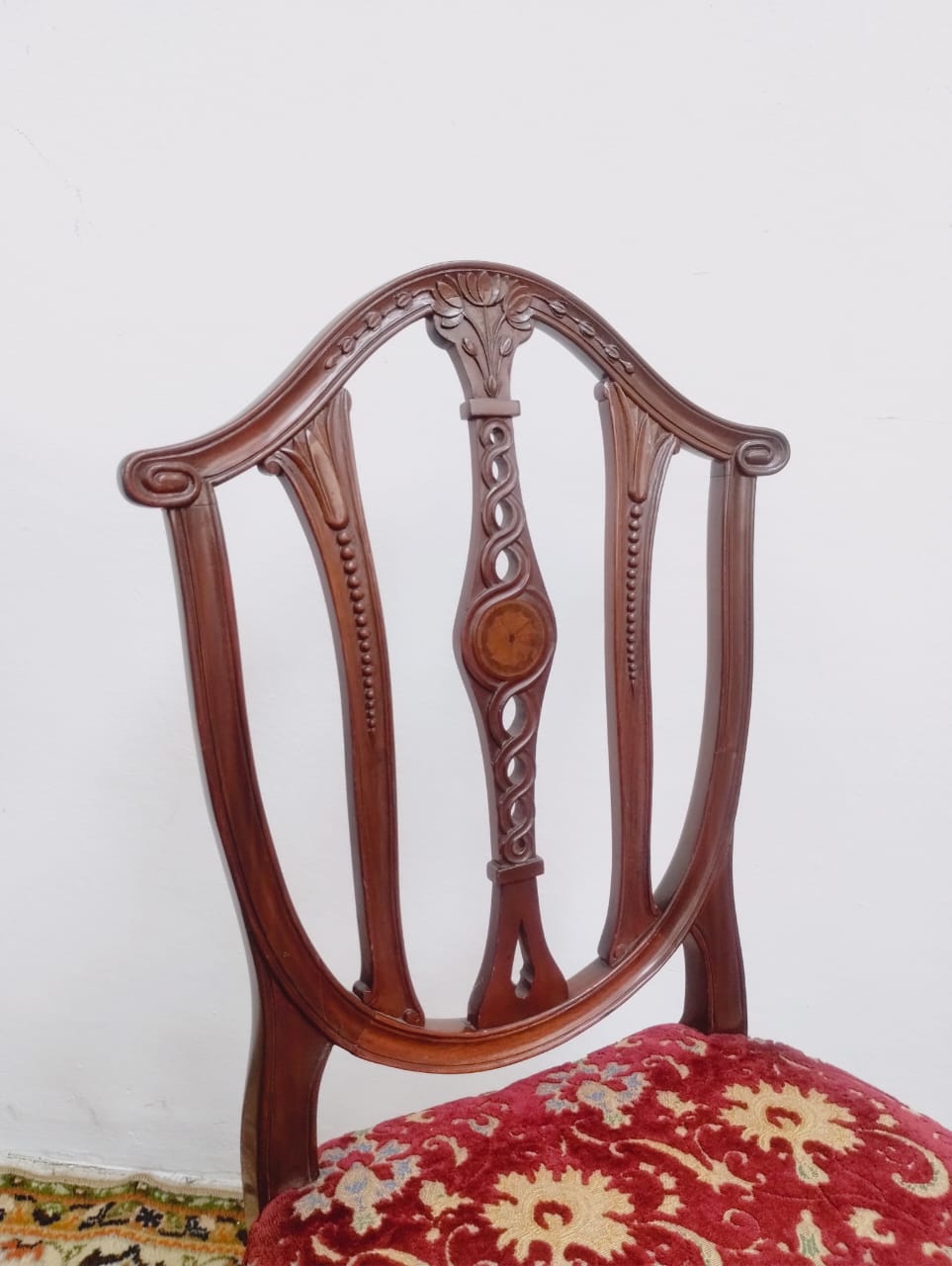 JUEGO DE 6 SILLAS ESTILO INGLES EN CAOBA SILLA INGLESA . COD: 88812 - Image 7