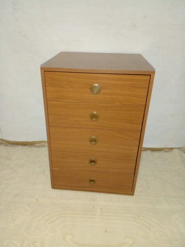 CAJONERA DE PLACARD MELAMINA HERRAJES METALICOS, 5 CAJONES. COD: 85212