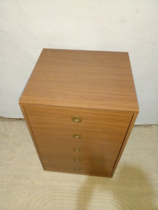 CAJONERA DE PLACARD MELAMINA HERRAJES METALICOS, 5 CAJONES. COD: 85212 - Image 3