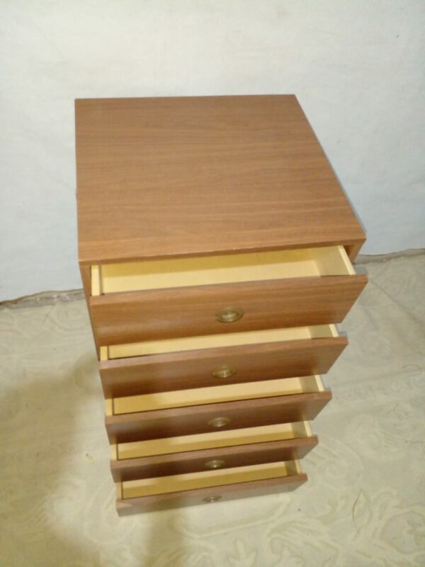 CAJONERA DE PLACARD MELAMINA HERRAJES METALICOS, 5 CAJONES. COD: 85212 - Image 8