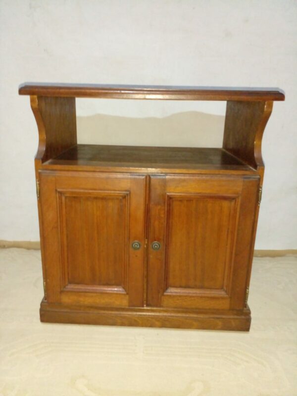 MUEBLE PARA TV EN ROBLE CEREJEIRA, MUEBLE AUXILIAR 2 PUERTAS. COD: 86701 - Image 4