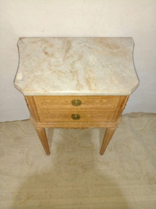 MESA DE LUZ ESTILO FRANCES LUIS XVI CON MARMOL. COD: 89402 - Image 3