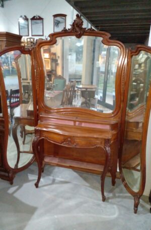 TOILETTE VESTIDOR COLONIAL FRANCES NOGAL ITALIANO COLECCIÓN. COD: 89449