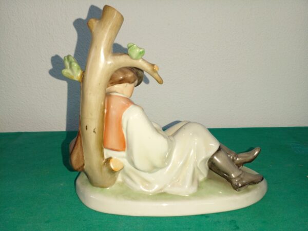 FIGURA DE PORCELANA ANTIGUA COLECCION JOVEN CON FLAUTA. COD: 89501 - Image 7