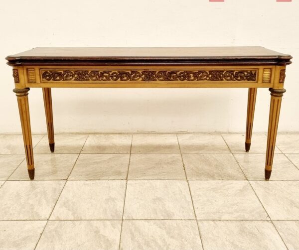 MESA LIBRO ESTILO FRANCES LUIS XVI PATINA Y LUSTRE MESA DE COMEDOR. COD: 90701 - Image 2